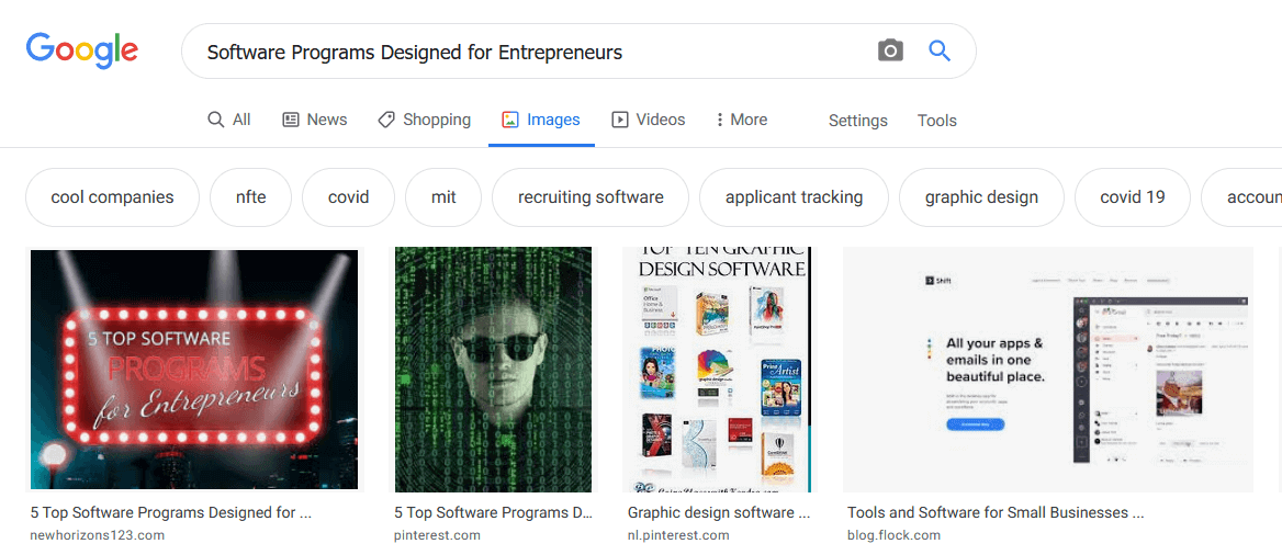image search for software programs designed for Entrepreneurs