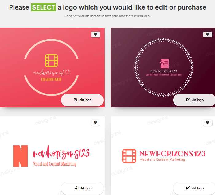 choose logo to edit