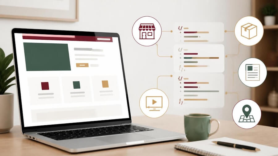 Illustration showing how structured data helps search engines understand webpage details