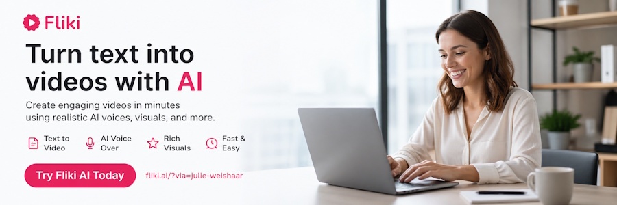Turn text into videos with Fliki