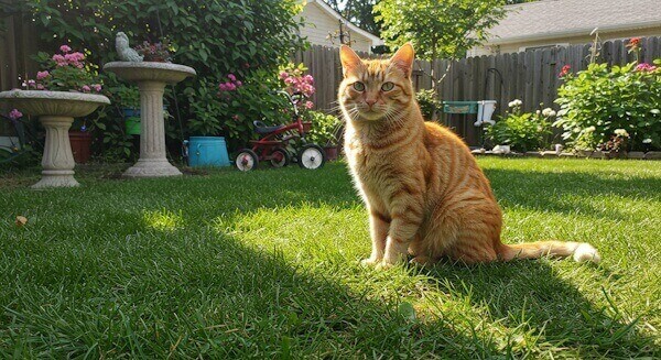 a cat outside