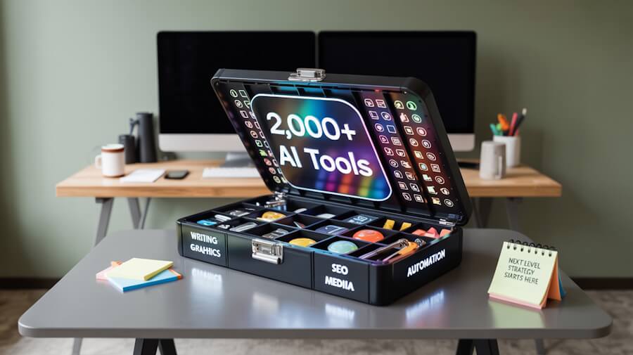 super-organized toolbox that's stuffed to the brim with over 2,000 AI tools Galaxy AI