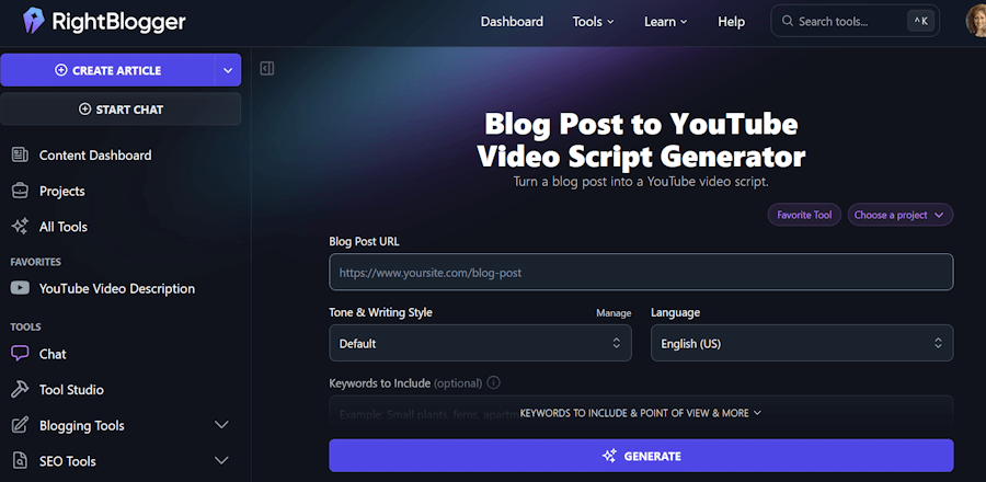 Rightblogger blog post to video Rightblogger blog post to video