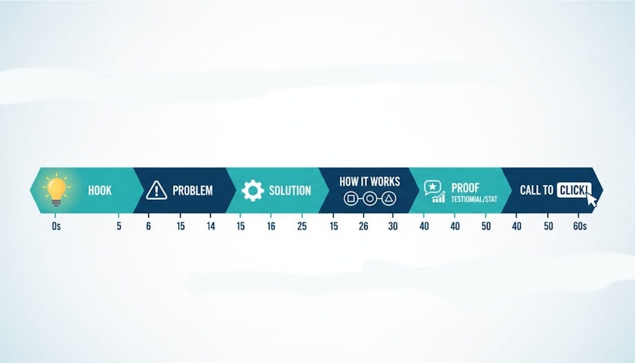 60-second explainer video script structure