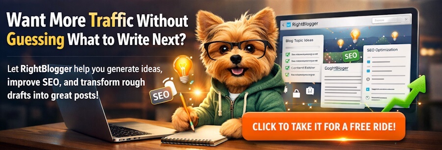 Use RightBlogger to Get More Traffic Without Guessing What to Write Next and improve AI trust signals