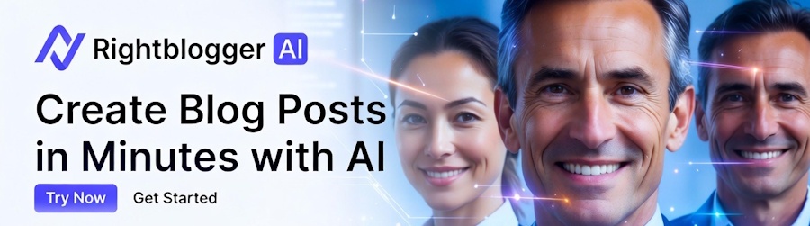 create blog posts in minutes with RightBlogger