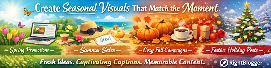 Create Visual Seasonal Marketing with RightBlogger
