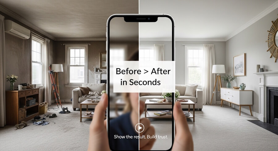 How To Create Before and After Videos for Service Businesses