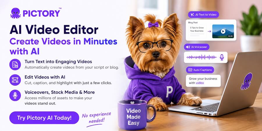 Pictory AI video editor