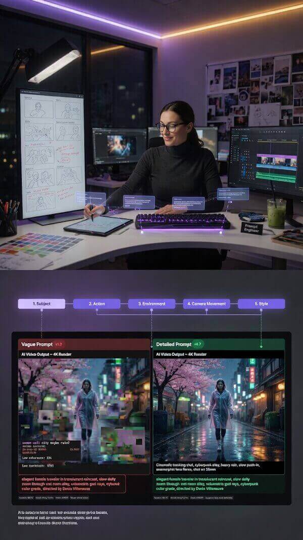 How to Write Better AI Video Prompts in 5 Simple Steps