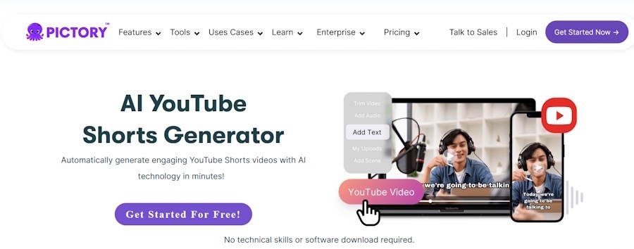 Pictory video Shorts Generator