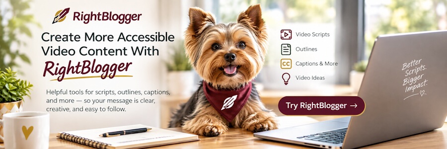 Create More Accessible Video Content With RightBlogger